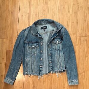 Lucky Brand the Tomboy Trucker cropped jean jacket